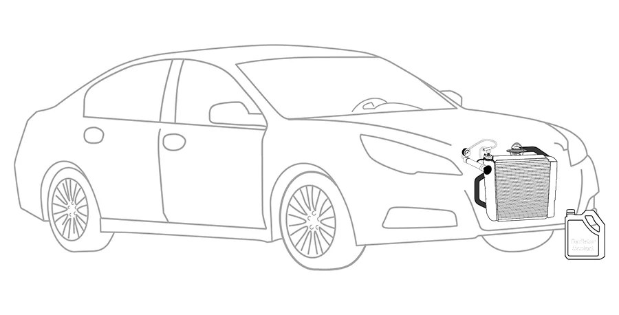 Replace Radiator illustration