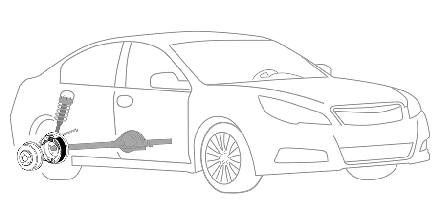 Rear Drum Brake Repair illustration