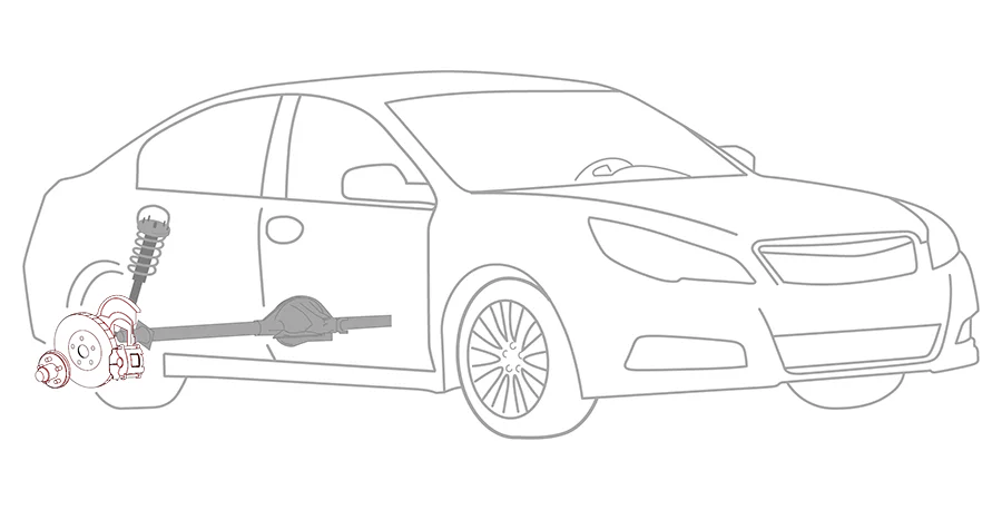 Rear Disc Brake Repair illustration