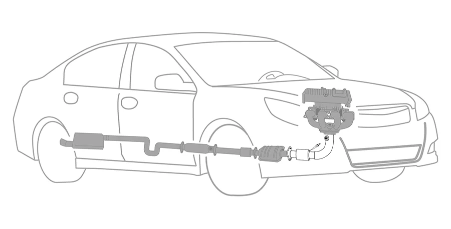 Downpipe Replacement illustration