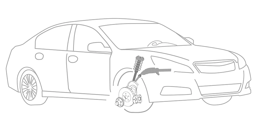 Front Disc Brake Repair illustration