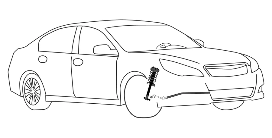 Sway Bar Link Replacement illustrations — illustration 1