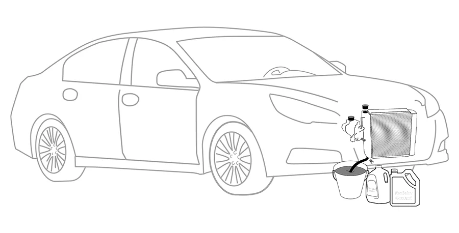 Cooling System Flush and Fill illustration