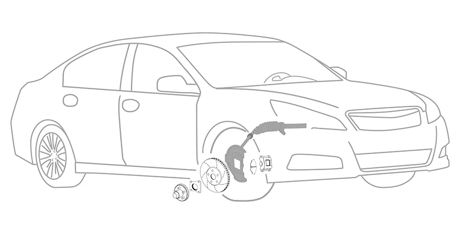 Brake Rotor Replacement illustration