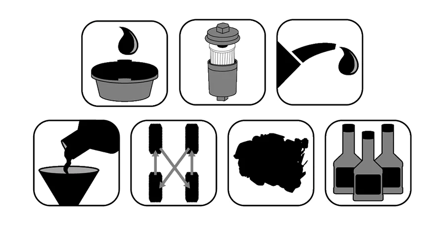 Oil and Filter Change illustration
