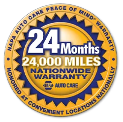 NAPA 24 month warranty